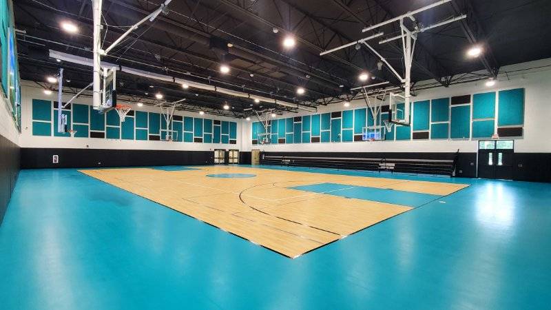 Woodrow Wilson timberwool in gym