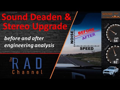 Sound Deadening Review, DIY tips with a  before & after analysis on soundproofing and stereo upgrade