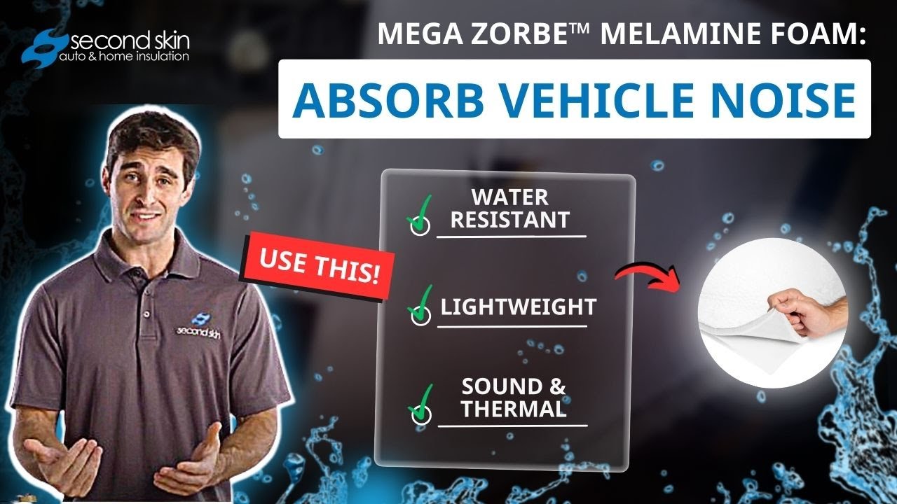 Mega Zorbe Hydrophobic Melamine Foam - Improve Your Vehicle Acoustics