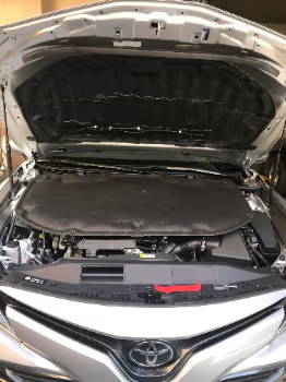 toyota camry hood sound deadening installation