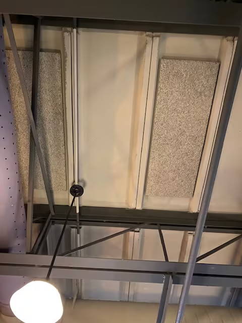 restaurant with too much reverb uses timberwool on ceiling