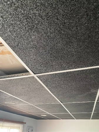 BlocknZorbe installed in classroom ceiling grid