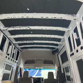 cargo van roof sound deadened