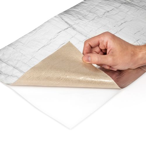 Radiant Shield reinforced foil heat shield with PSA backing