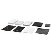 Side view of sample kit product thickness