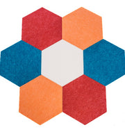 polyzorbe hexagons with colorful flower