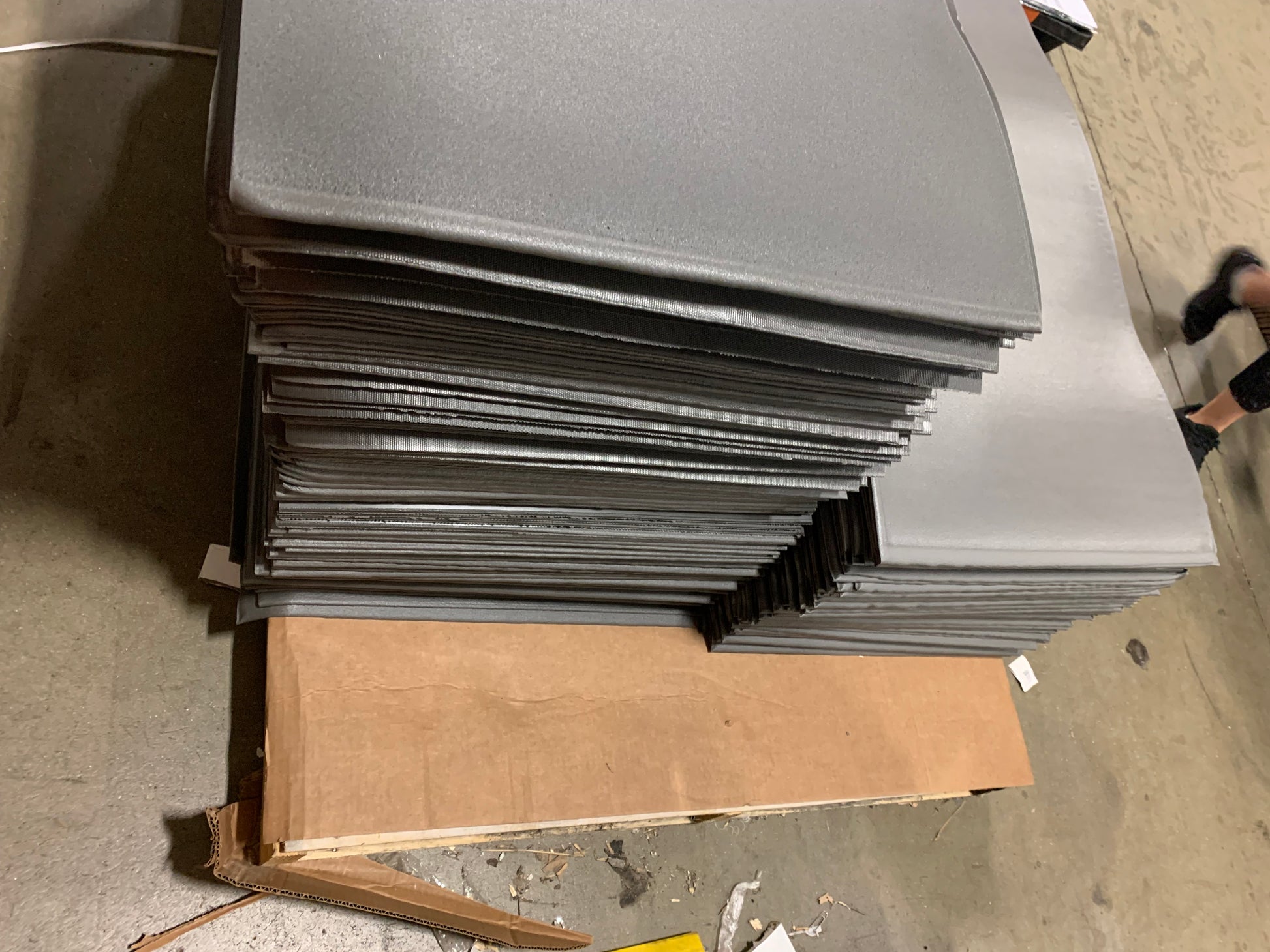 B Stock Luxury Liner Pro thinner foam, closer to 1/4" thick instead of 3//8" thick. Sheets are still 24" x 54" like A Stock.