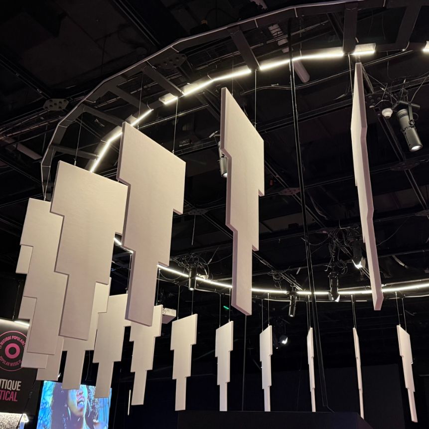 Canadian Museum of History exhibit PolyZorbe baffles puzzle pieces