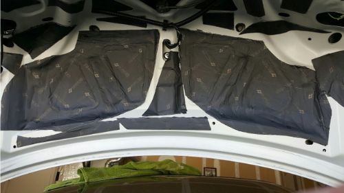 Damplifier Pro sound deadening mat on the trunk lid