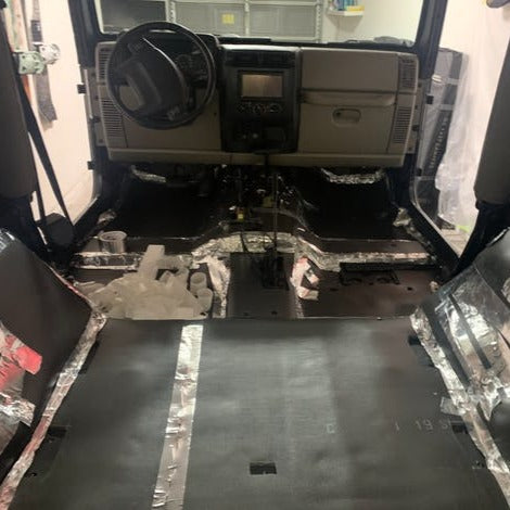 Luxury Liner Pro Layer 2 soundproofing Jeep floor