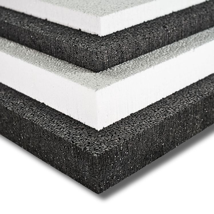 blocknzorbe baffle charcoal and white different thicknesses