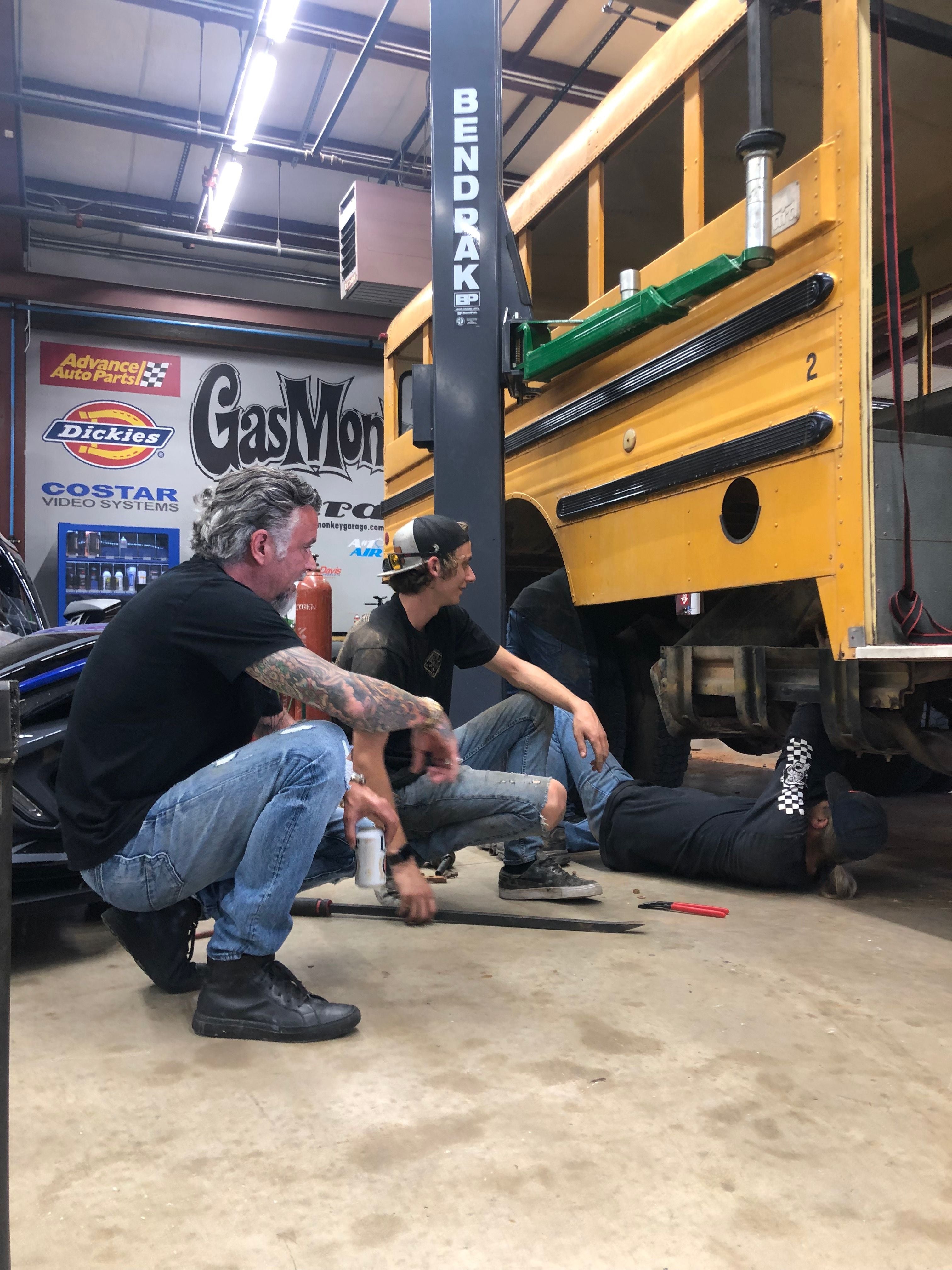Gas Monkey Raising Canes Bus with Richard