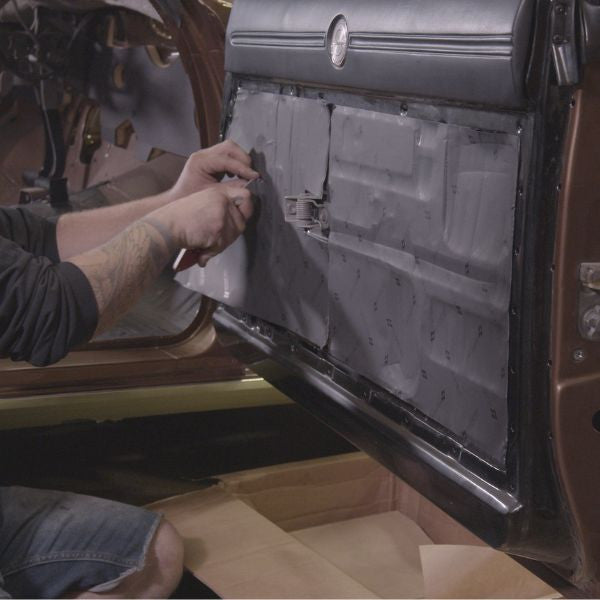 Damplifier Pro rolled onto a door