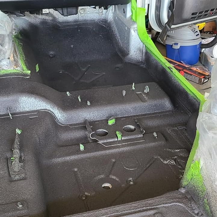 Spectrum liquid soundproofing Jeep floor