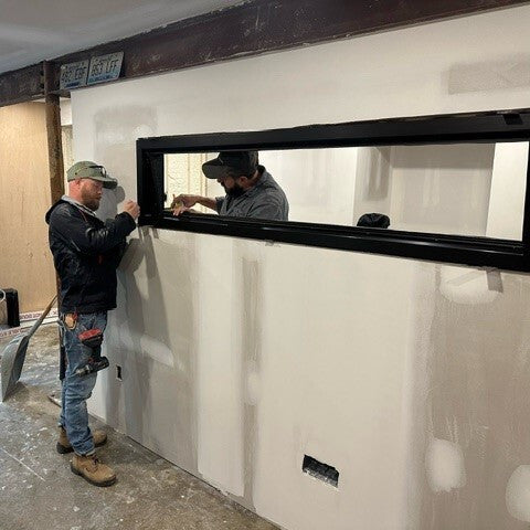 Tru Acoustics window with the frame installed (no glass)