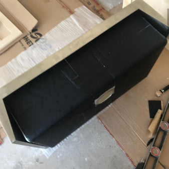 sink with sound deadening installed