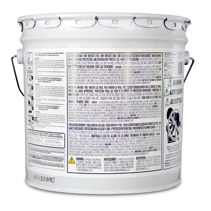 Mapei rubber flooring adhesive back