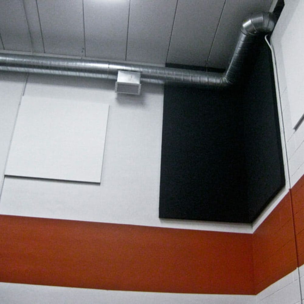 PolyZorbe Large Acoustic Panels in 4x4 White and 4x8 Black