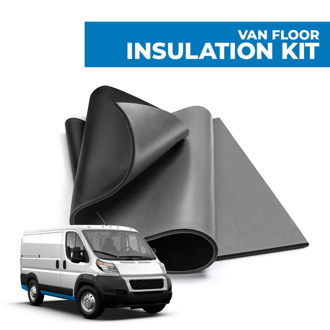 van floor insulation kit with luxury liner pro for a promaster van