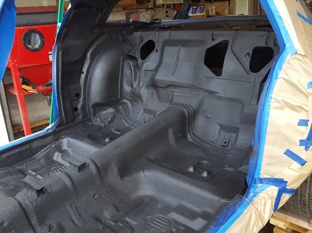 Spectrum rear seat application inside cab