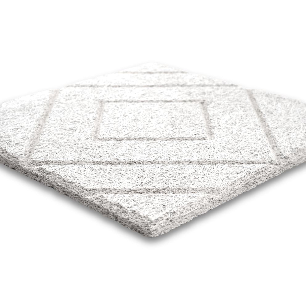 Timberwool Engraved Wood Fiber Acoustic Panels with double diamond design