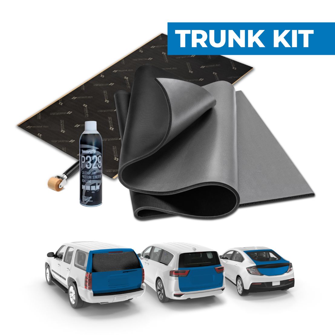 Second Skin trunk sound deadening kit