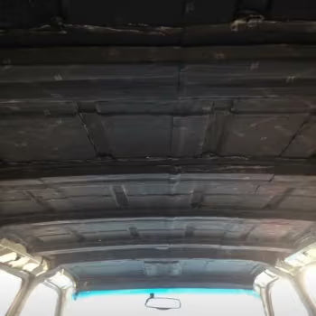 cargo van sound deadened roof
