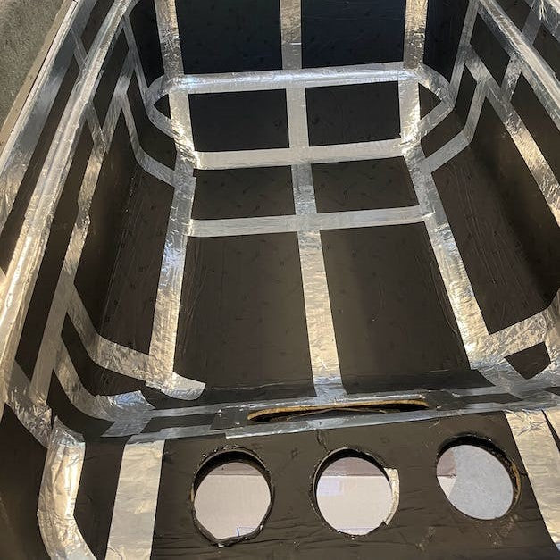 Layer 1 Damplifier Pro for boat engine cover