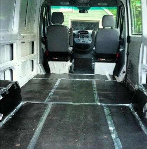 Foil tape used to secure the seams of Luxury Liner Pro