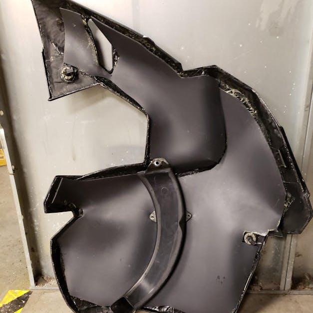 Luxury Liner MLV behind a plastic door card