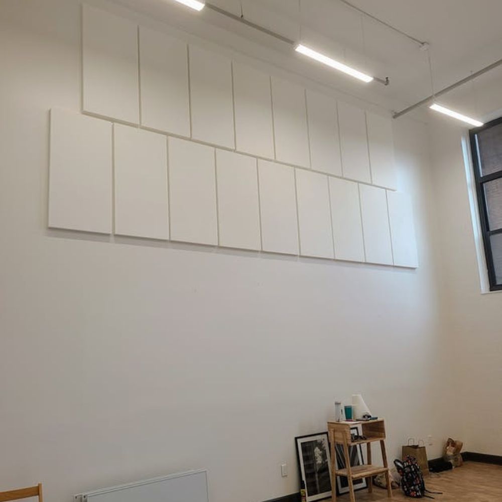 PolyZorbe Acoustic Panels in a Yoga Studio