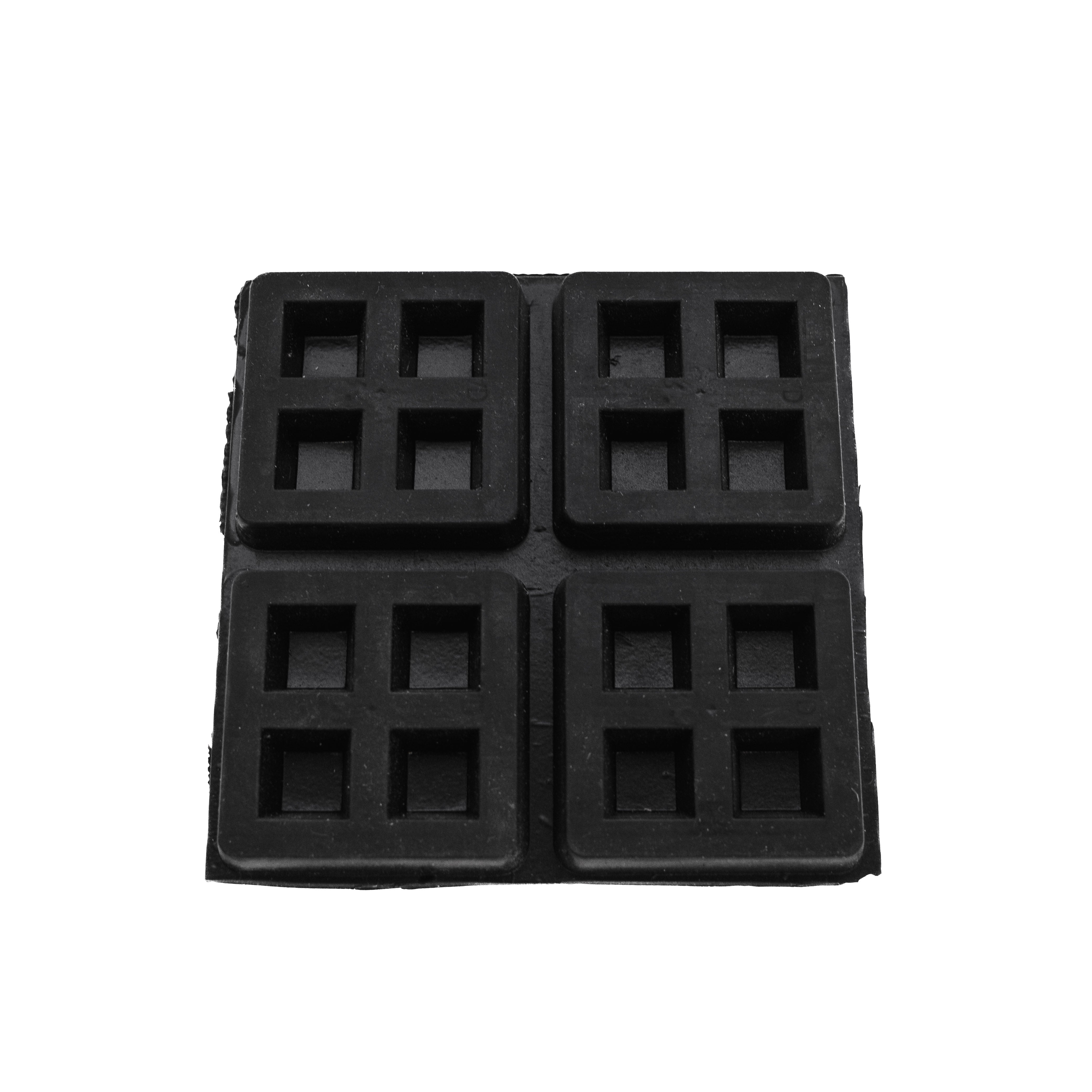 2 by 4 rubber isolation pads