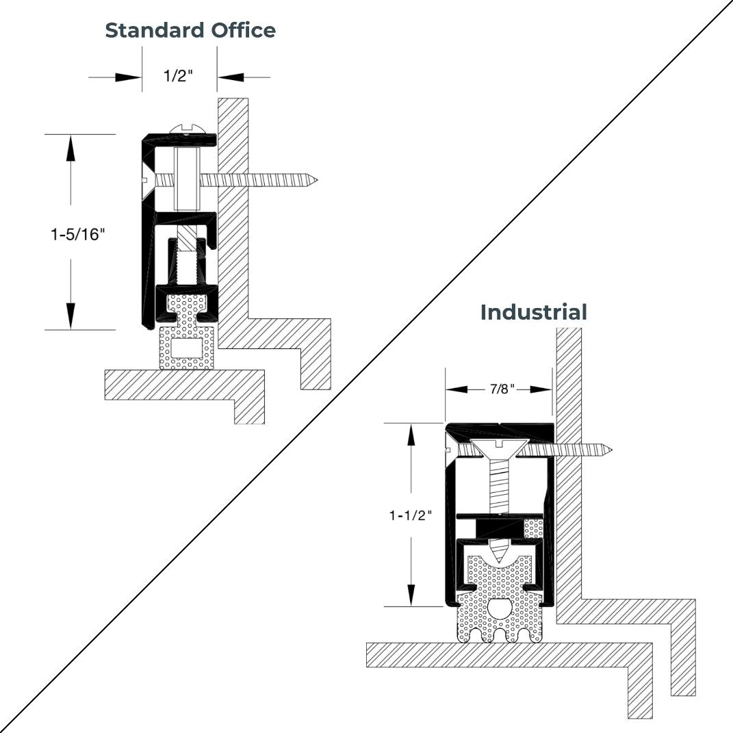 door seal specs and dimensions