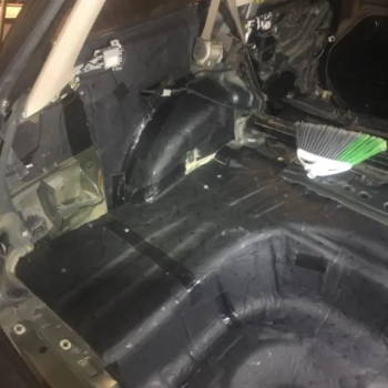 Subaru trunk sound deadening