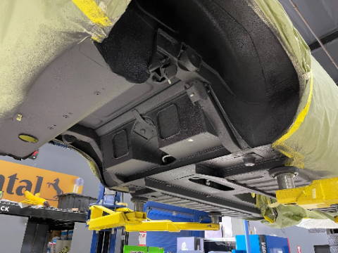 Mercedes Benz AMG Wheel Well Soundproofing