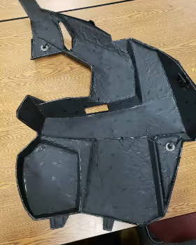 Snowmobile panel sound deadening