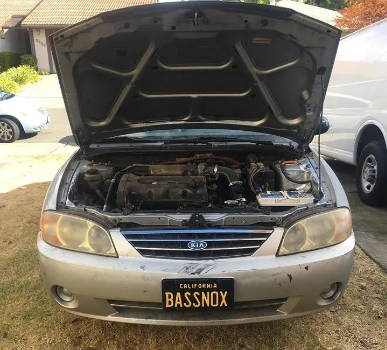 2002 KIA Spectra Hood Sound Deadening
