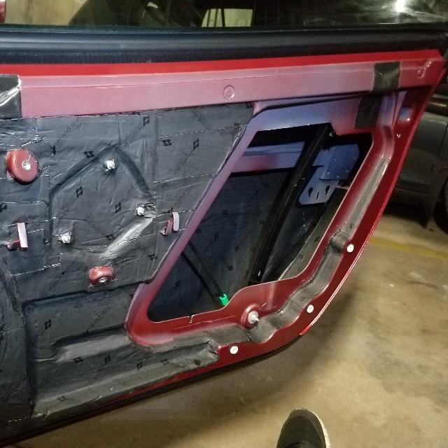 Damplifier Pro on Door Skins of Corvette Layer 1