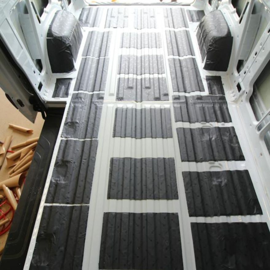 van floor sound deadened